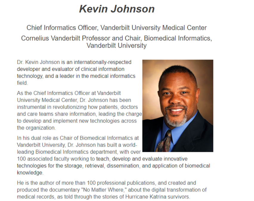TN HIMSS Board Member Kevin Johnson: 2018 Nashville Technology Council Hall of Fame Inductee